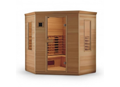 Infrarotsauna Saunakabine Sauna Lichtsauna Heimsauna Saunaraum 184x184 cm