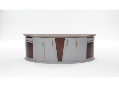 Elegante braune Holz-Konsole im modernen Design