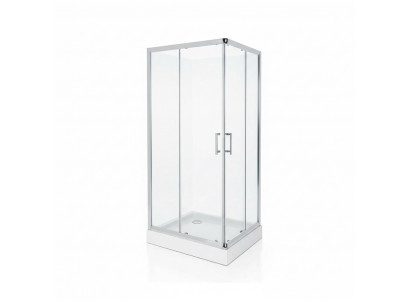 Dusche Duschkabine Duschraum Eckdusche Duschabtrennung Schiebetür 130x100 cm