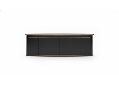 Graue Holz-Konsole modern, elegante Design, vielseitig, langlebig