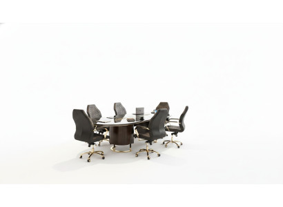 Schreibtisch in Schwarz aus Holz mit modernem Design