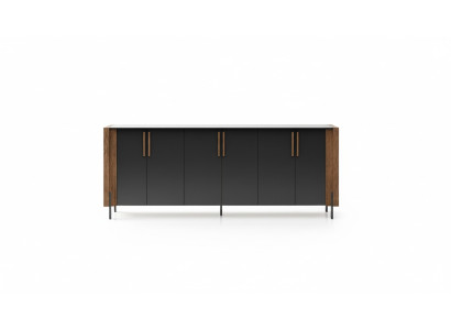 Schwarze Holz-Konsole modern, elegantes Design, vielseitig, langlebig