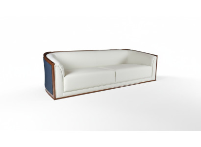 Moderner weißer Stoff 3-Sitzer Sofa in elegantem Design