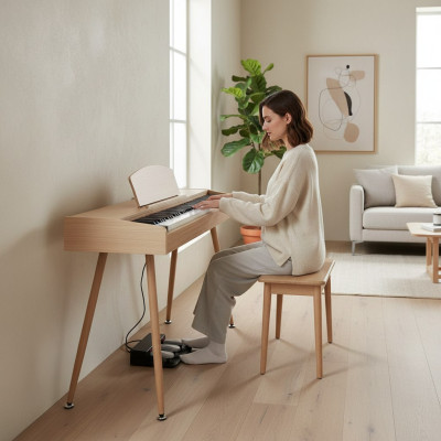 Digital piano for home use 135 cm beige