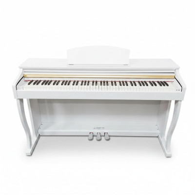 White digital piano for home