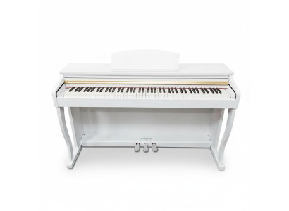 White digital piano for home