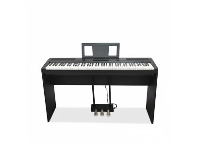 Black digital piano