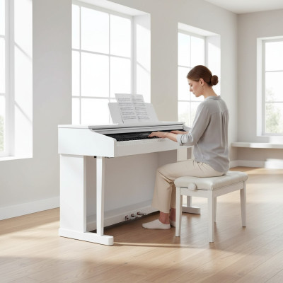 Digital piano stage piano in white