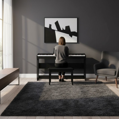 Digital piano Mustas