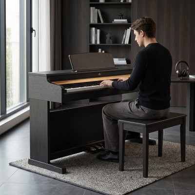 Digital piano for home 137 cm Black
