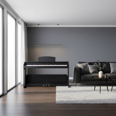 Digital piano for home 138 cm Black