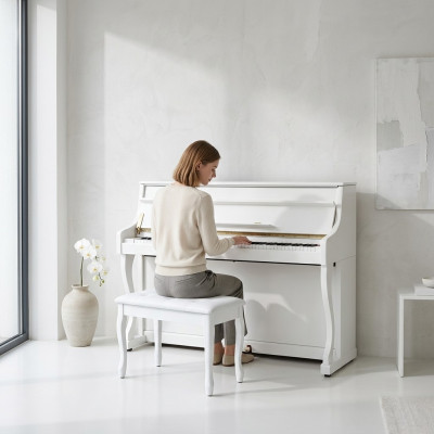 Digital piano with high-quality open surface