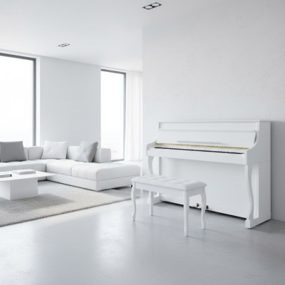 Digital piano with high-quality open surface