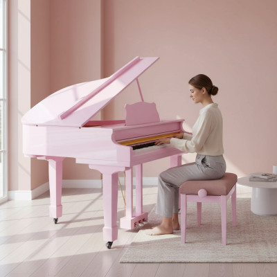 Digital pink piano