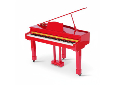 Red digital piano