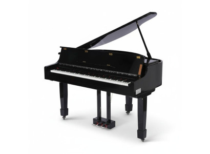 Black digital piano