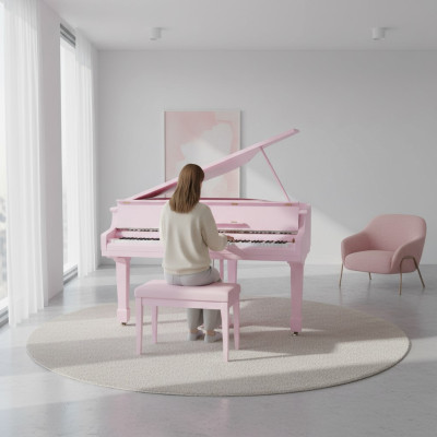 Digital pink piano