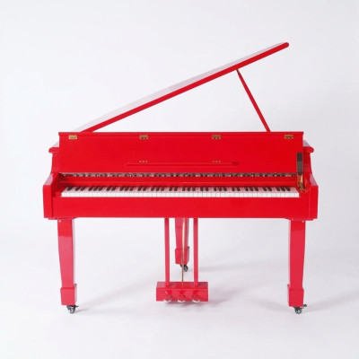 Red digital piano