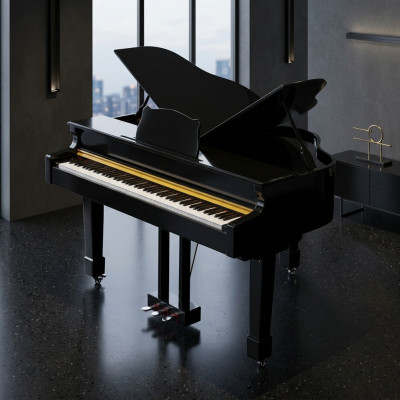 Black piano
