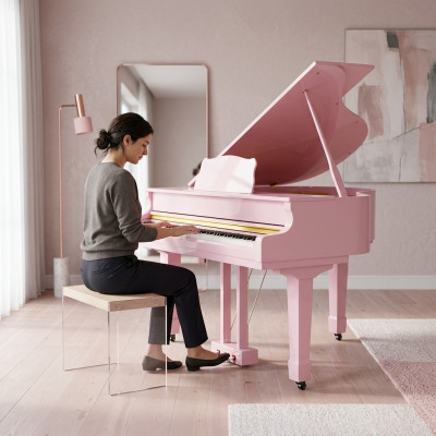 Digital pink piano