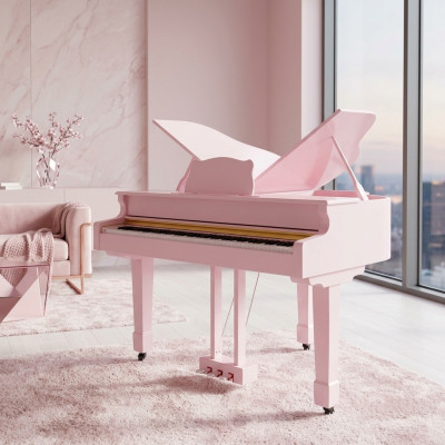 Digital pink piano