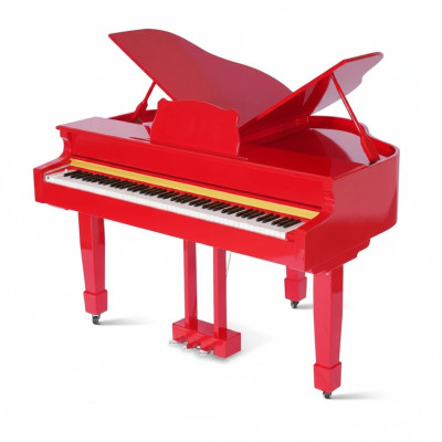 Red digital piano