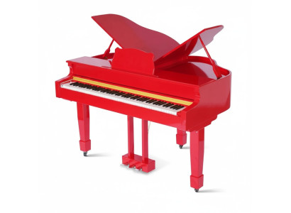 Red digital piano