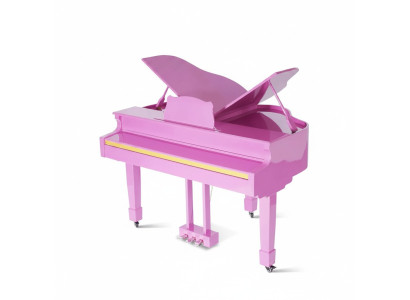 Digital glossy piano in pink