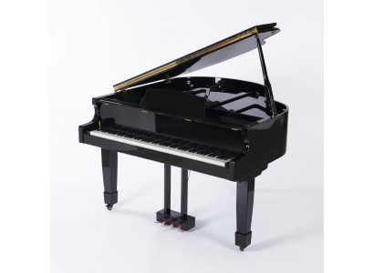 Glossy black piano