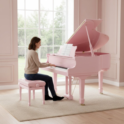 Digital pink piano