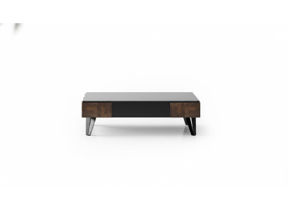 Eleganter brauner Couchtisch aus Holz im modernen Stil