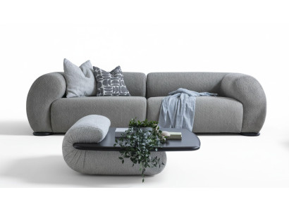 Moderner grauer Couchtisch aus Holz