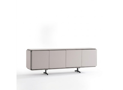 Beige Sideboard aus Holz modern, eleganter Stauraum in stilvollem