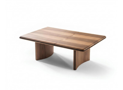 Eleganter brauner Holz-Couchtisch im modernen Design