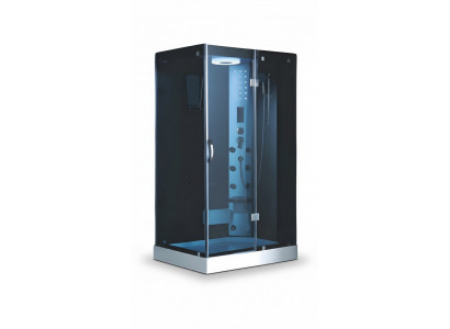 Glas Duschkabine Duschbox Komfortdusche Wellnessdusche Duschraum 120x90 cm