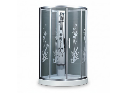 Glaskabine Design-Dusche Komfortdusche Duschkabine Wellnesskabine 100x100 cm