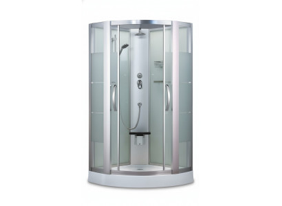 Luxusduschkabine Dusche Wellnessdusche Komfortdusche Glaskabine 100x100 cm