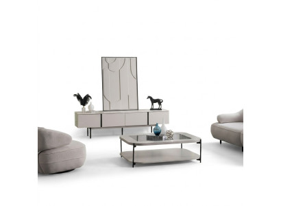 Wohnzimmer-Set Schlichte Gemütlichkeit für den Alltag