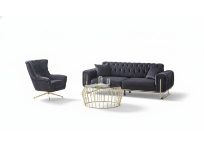 Stilvolles Sofa und Sessel Gemütlichkeit und Funktionalität vereint