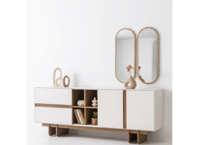 Sideboard mit Spiegel Das schlichte Design Ihres Esszimmers