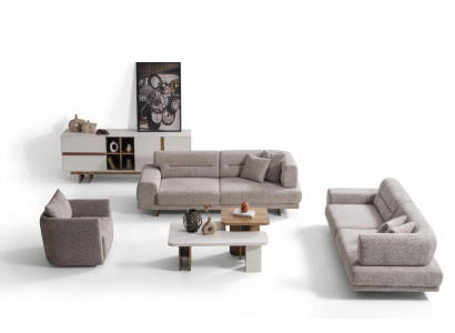 Wohnzimmer-Set im modernen Stil Harmonie von Zweckmäßigkeit und Gemütlichkeit
