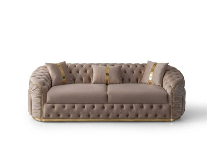 Das Sofa im modernen Stil schafft ein komfortables Interieur.