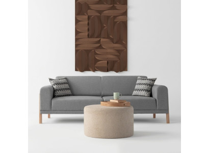 Das Sofa im modernen Design schafft Ästhetik und Gemütlichkeit im Haus.
