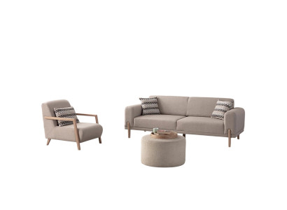 Moderne Linienführung und Komfort – Sofa und Sessel