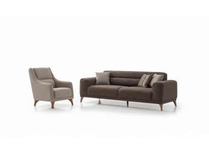 Moderner Komfort im Set – Sofa und Sessel für das Wohnzimmer