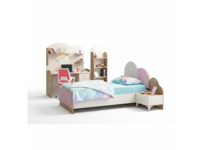 Kinderzimmer Set Kinderbett Nachttisch Buecherregal Schreibtisch