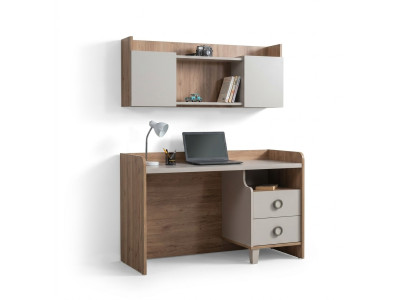 Braun Schreibtisch Designer Jugendzimmer Bücherregal Holz Luxus Möbel Hochwertig