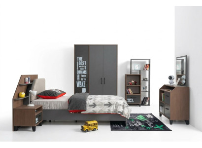 Kinderzimmer Set Kinderbett Nachttisch Kleiderschrank