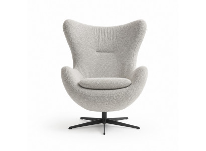 Drehbarer Sessel Relaxsessel Hellgrau Loungs Italienische Möbel