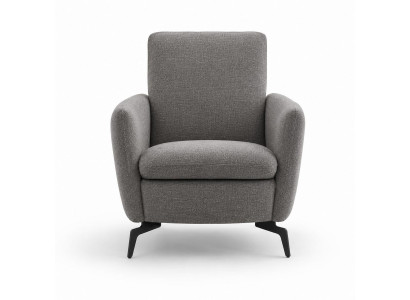 Grauer italienischer Sessel Designer Relax Loungesessel